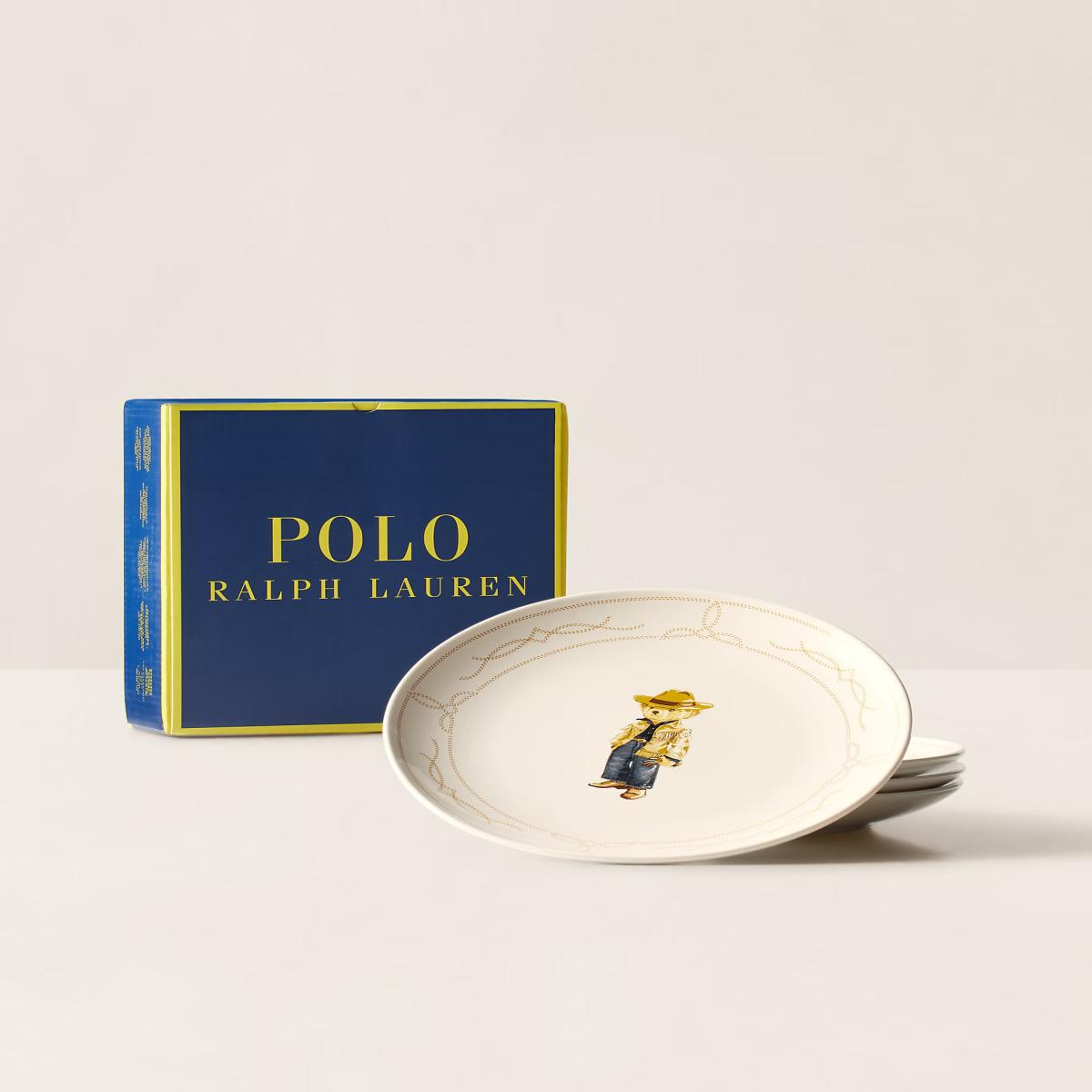 Ralph Lauren  Western Polo Bear 4'lü Tatlı Tabağı Seti