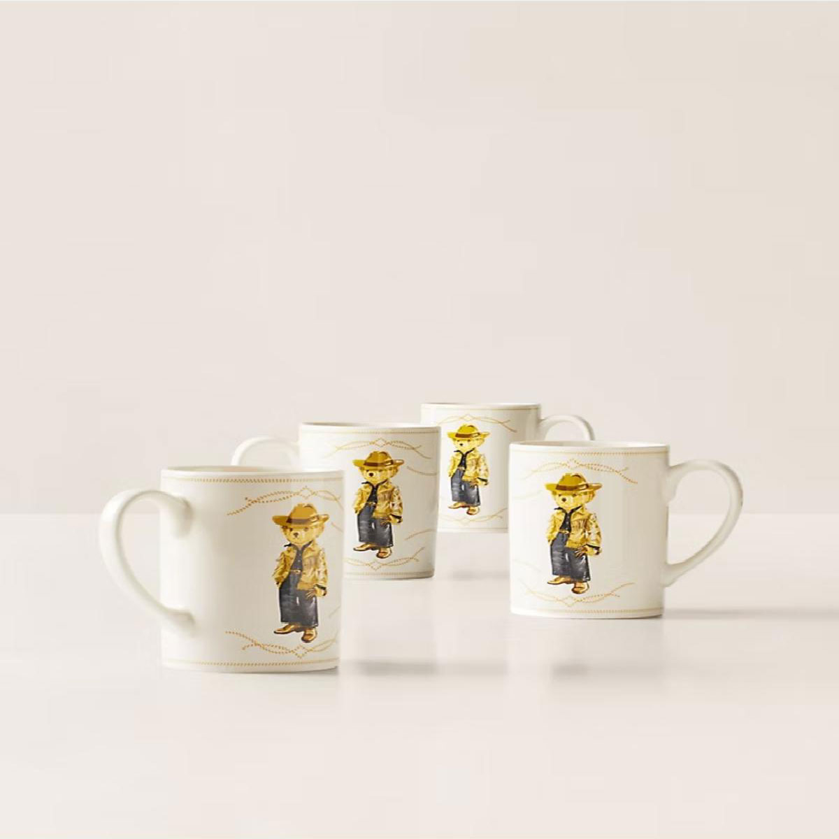 Ralph Lauren Western Polo Bear 4'lü Kupa Seti