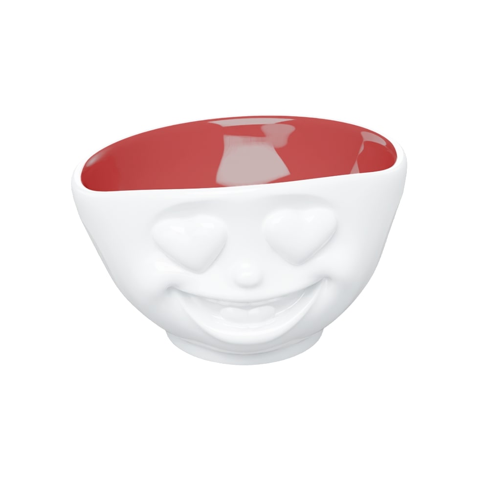 TASSEN içi yakut kırmızısı kalpli kase, 500 ml